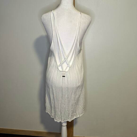Roxy strappy white sun dress / swim cover-up size S - Picture 4 of 14